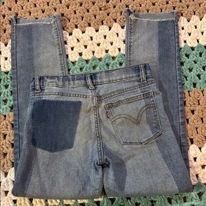 Levi's Blue Unique Girlfriend Jeans Pants Girls Sz 12 Reg